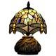 Small Tiffany Lamp Mini Stained Glass Table Lamp Brown Yellow Dragonfly Style