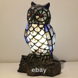Small Tiffany Lamp Stained Glass Animal Table Lamp Mini Accent Desk Night Lig