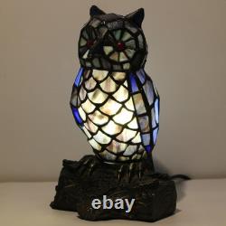 Small Tiffany Lamp Stained Glass Animal Table Lamp Mini Accent Desk Night Lig