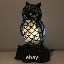 Small Tiffany Lamp Stained Glass Animal Table Lamp Mini Accent Desk Night Lig