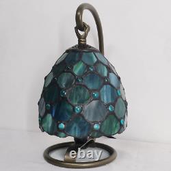 Small Tiffany Lamp Stained Glass Table Lamp 8X6X10 Inch Mini Accent Memory Sympa