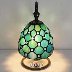 Small Tiffany Lamp Stained Glass Table Lamp 8X6X10 Inch Mini Accent Memory Sympa
