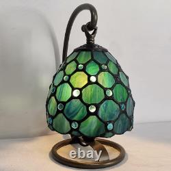 Small Tiffany Lamp Stained Glass Table Lamp 8X6X10 Inch Mini Accent Memory Sympa