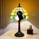 Small Tiffany Lamp Stained Glass Table Lamp Elegant Cute Retro Vintage Style Whi
