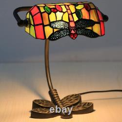 Small Tiffany Style Banker Table Lamp Small Stained Glass Desk Lamp Vin