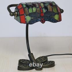 Small Tiffany Style Banker Table Lamp Small Stained Glass Desk Lamp Vin
