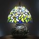 Small Tiffany Table Lamp, Stained Glass Lamp, 8 Inch Mushroom Style Mini Vintag
