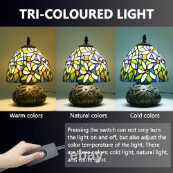 Small Tiffany Table Lamp, Stained Glass Lamp, 8 Inch Mushroom Style Mini Vintag