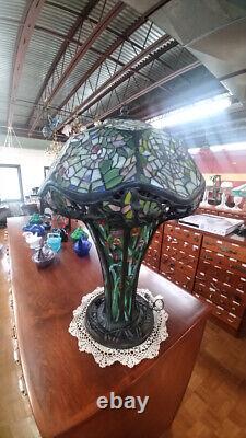 Spiderweb Stained Glass Lamp