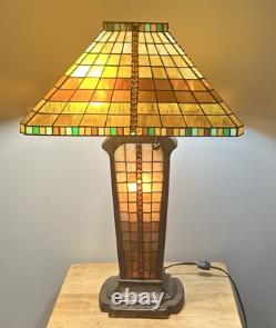 Stain Glass Tiffany style lamp 3 way lamp by Tania Blicef