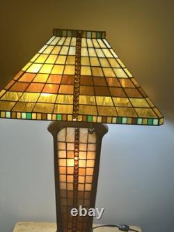 Stain Glass Tiffany style lamp 3 way lamp by Tania Blicef