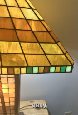 Stain Glass Tiffany style lamp 3 way lamp by Tania Blicef