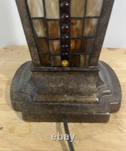 Stain Glass Tiffany style lamp 3 way lamp by Tania Blicef