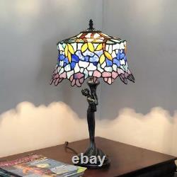Stained Glass 1 Light Wisteria Table Lamp Chloe Lighting CH1T170PW13-TL1