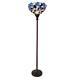 Stained Glass Chloe Lighting Iris 1 Light Torchiere Floor Lamp Ch18052bf15-tf1