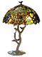 Stained Glass Chloe Lighting Leaves And Grapes 2 Light Table Lamp 20 Shade