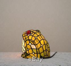 Stained Glass Handcrafted Frog Night Light Table Desk Lamp. Cute