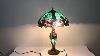 Stained Glass Lamp 3 Light W16 H24 Inch Tiffany Style Green Liaison Table Night Light For Li Reviews