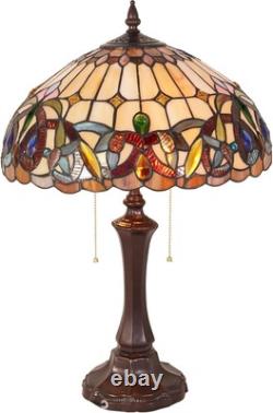 Stained Glass Lamp Bedroom Table lamp Reading Desk Light for Bedside Living Room