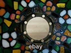 Stained Glass Lamp Light Shade Only Vintage Artisan Handcrafted Tiffany Style