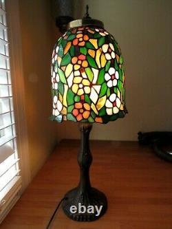 Stained Glass Lamp Light Shade Only Vintage Artisan Handcrafted Tiffany Style