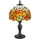 Stained Glass Lamp, Small Vintage Table Lamp With Handcraft Stained Glass Lam
