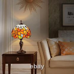 Stained Glass Lamp, Small Vintage Table Lamp with Handcraft Stained Glass Lam