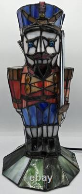 Stained Glass Meyda Tiffany Nutcracker 18469 Lamp Light Toy Soldier Sculpture