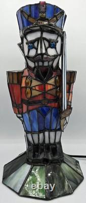 Stained Glass Meyda Tiffany Nutcracker 18469 Lamp Light Toy Soldier Sculpture
