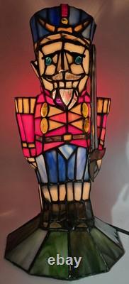 Stained Glass Meyda Tiffany Nutcracker 18469 Lamp Light Toy Soldier Sculpture