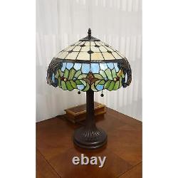 Stained Glass Multi-Color Tiffany Style Accent Reading Table Lamp 23in Tall