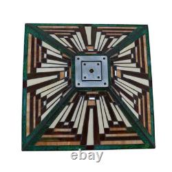 Stained Glass Table Desk Lamp Tiffany Style Mission Design 15.9 Shade