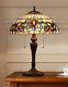 Stained Glass Table Desk Lamp Tiffany Style Victorian Design Shade