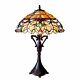 Stained Glass Table Desk Lamp Tiffany Style Victorian Design Shade