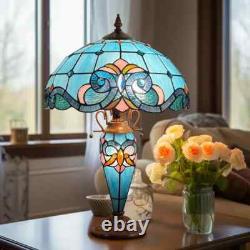 Stained Glass Table Desk Lamp Tiffany Style with Mission Design 16 x 24 New
