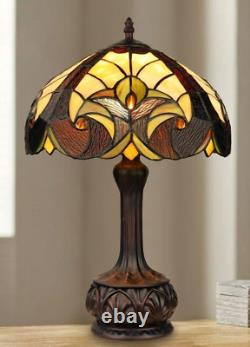 Stained Glass Table Desk Lamp Tiffany Style with Victorian Design 12 Shade