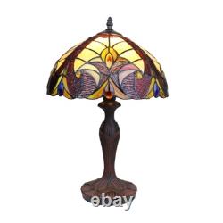 Stained Glass Table Desk Lamp Tiffany Style with Victorian Design 12 Shade
