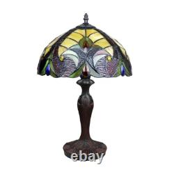 Stained Glass Table Desk Lamp Tiffany Style with Victorian Design 12 Shade