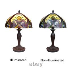 Stained Glass Table Desk Lamp Tiffany Style with Victorian Design 12 Shade