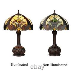 Stained Glass Table Desk Lamp Tiffany Style with Victorian Design 12 Shade