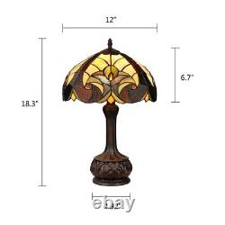 Stained Glass Table Desk Lamp Tiffany Style with Victorian Design 12 Shade