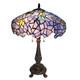 Stained Glass Table Desk Lamp Tiffany Style With Wisteria Design 16 Shade