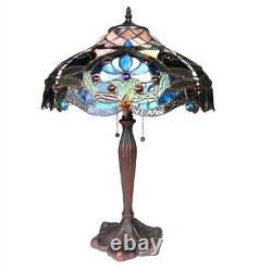Stained Glass Table Lamp Tiffany Style Victorian Design
