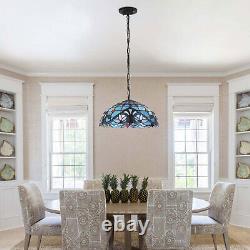 Stained Glass Tiffany Style Ceiling Light Pendant Hanging Lamp Fixture Art Decor