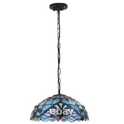 Stained Glass Tiffany Style Ceiling Light Pendant Hanging Lamp Fixture Art Decor