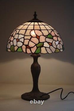 Stained Glass Tiffany Style Floral Table Lamp