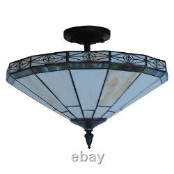 Stained Glass Tiffany Style Hanging Pendant Light Ceiling Lighting Lamp Fixture