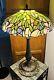 Stained Glass Tiffany Style Lamp, Art Nouveau, Art Deco, Mcm, 3-way Lighting