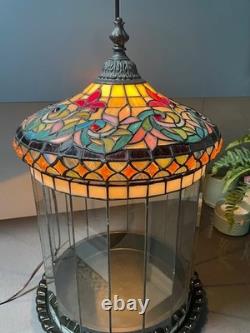 Stained Glass Victorian Terrarium Lamp
