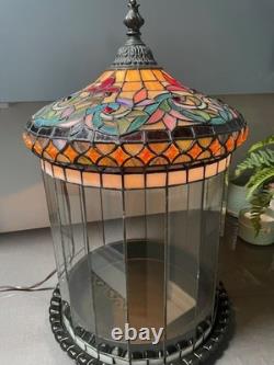 Stained Glass Victorian Terrarium Lamp